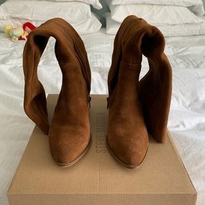 NEW!!!! Sz 8 Steve Madden cognac suede boots